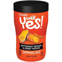 Picture of Campbells Well Yes! Butternut Squash & Sweet Potato Sipping Soup 11.1oz (CAM24633)